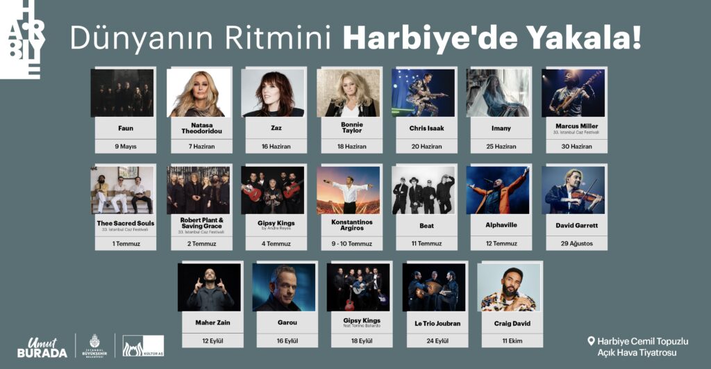 Dünya yıldızları Harbiye sahnesinde 